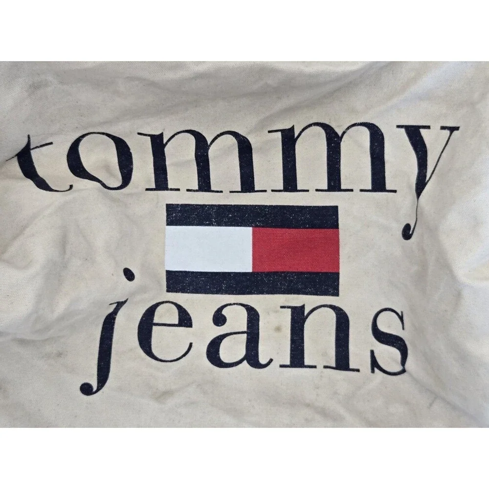 Vintage Tommy Hilfiger Duffel Bag 90s Large Spellout Tommy Jeans Y2K